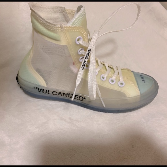 clear off white shoes